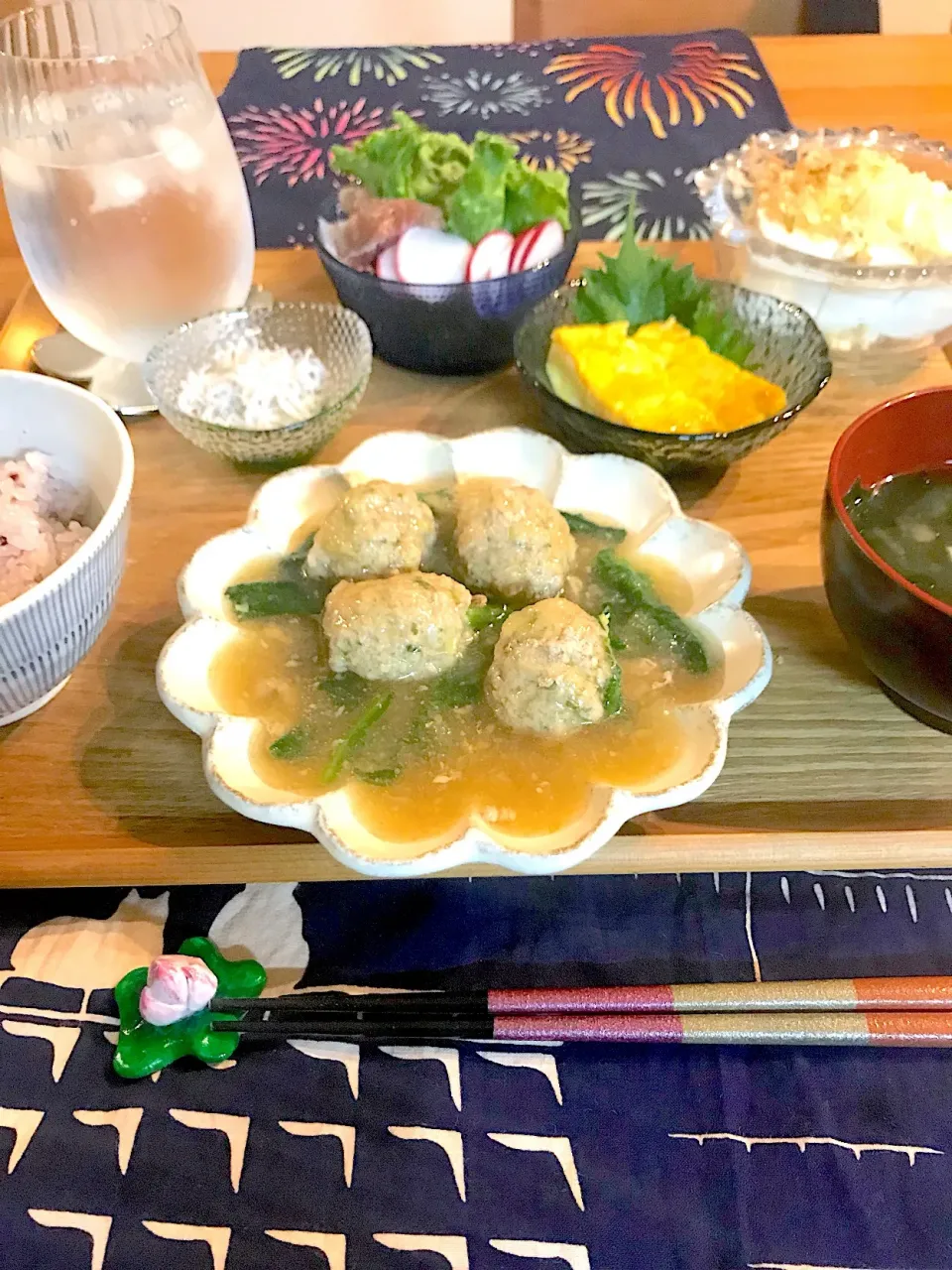 鶏団子のみぞれ餡掛け|はるたそさん