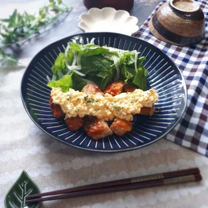 Snapdishの料理写真:鶏ささみのチキン南蛮|tamaky888さん