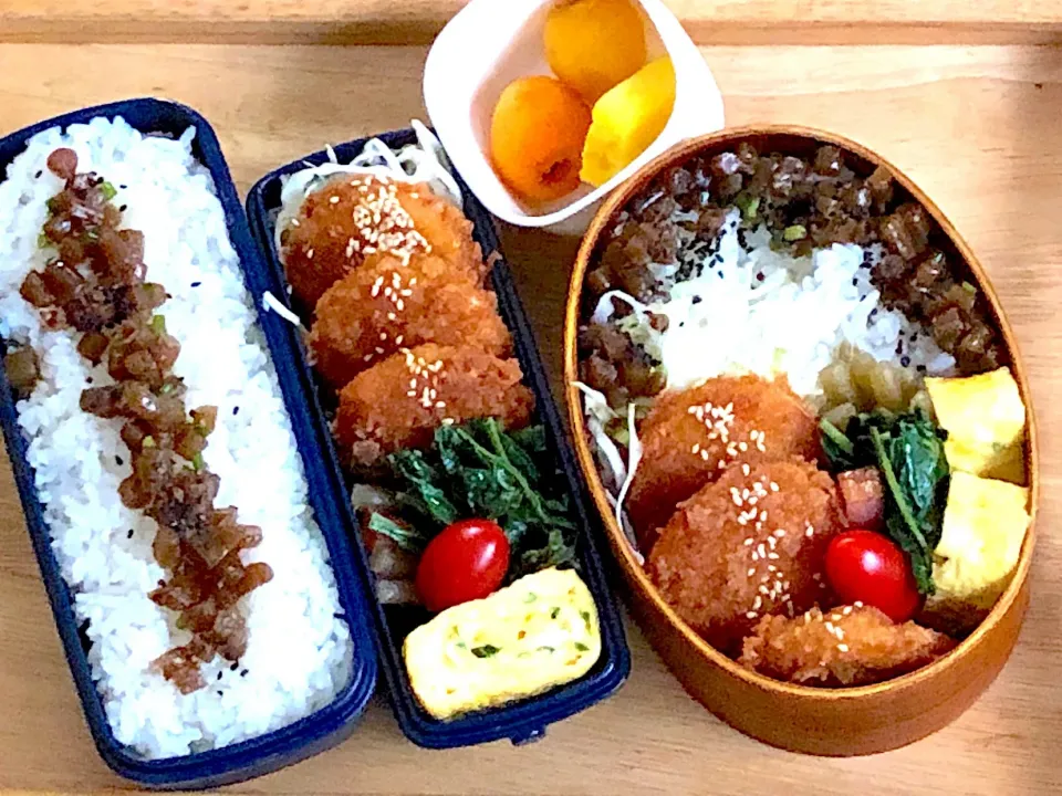 鶏カツの甘酢漬け 弁当|弁当 備忘録さん