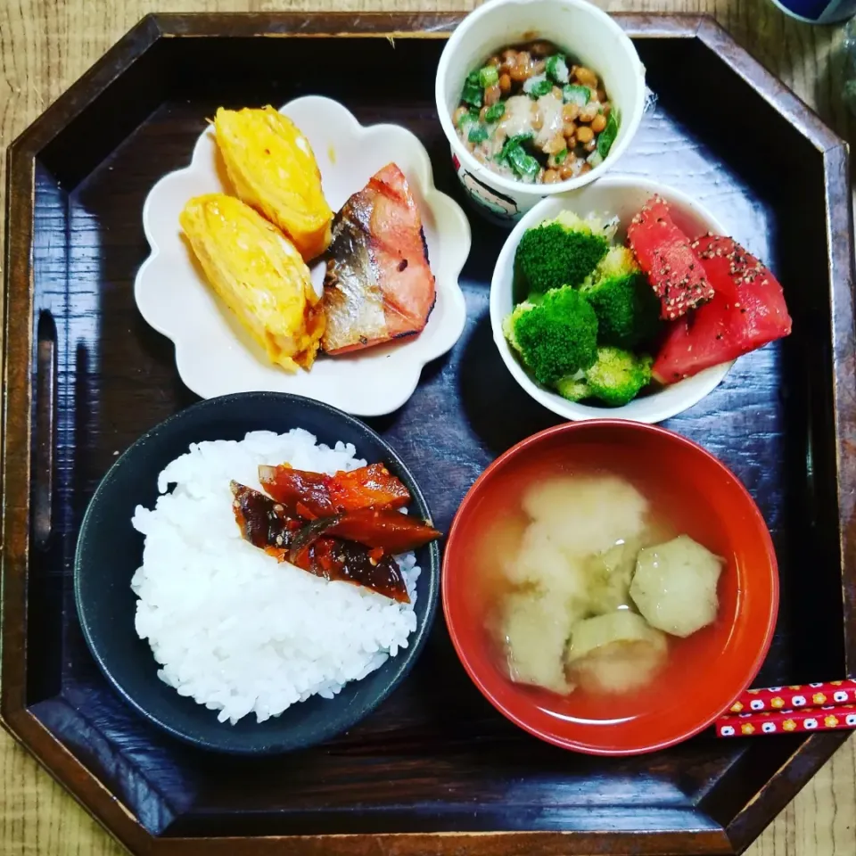 Snapdishの料理写真:ホカホカ和食の朝ごはん❤️|Okano Chiharuさん