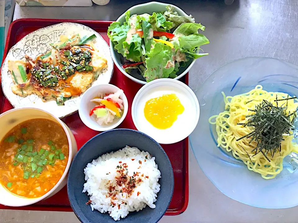 ピリ辛つけ麺とチヂミ|Sachiko  Omiyaさん