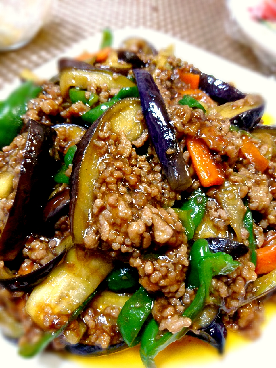 今夜は麻婆茄子