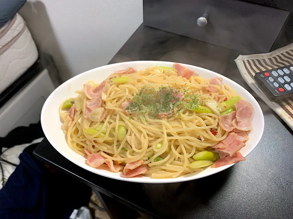 男料理ペペロンチーノ|かたくりこねこさん