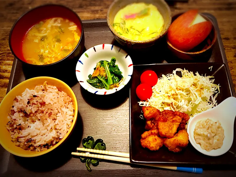 赤アンコウの唐揚げ定食～🎶|パンダ母さん🐼さん