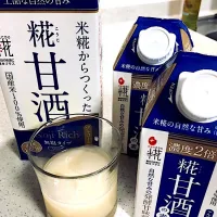 Snapdishの料理写真:暑い日におすすめ☆氷で割って甘酒|りえさん