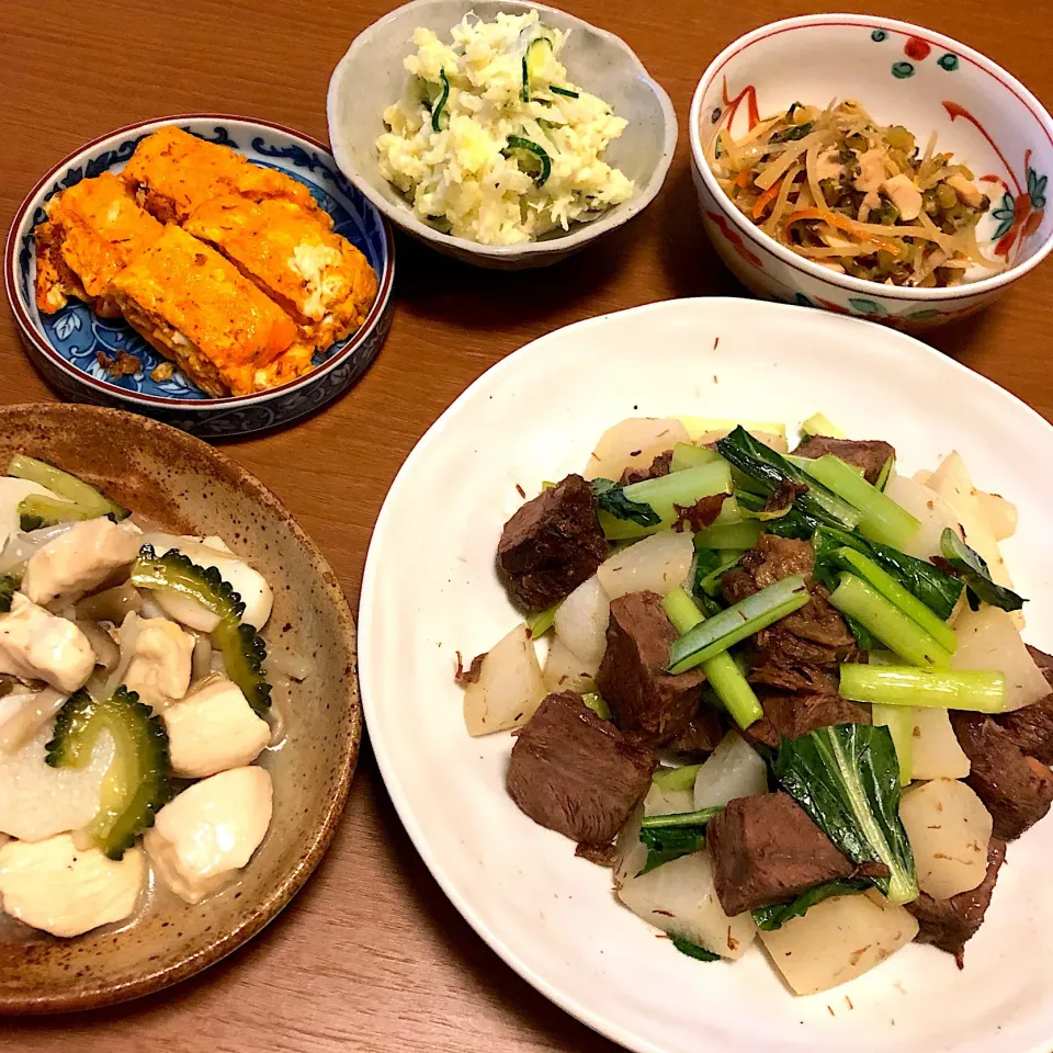 Snapdishの料理写真:6月20日 夜ごはん|mikochieさん