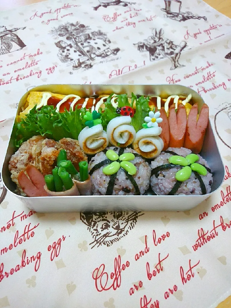 オムソバ弁当💕|いちごさん