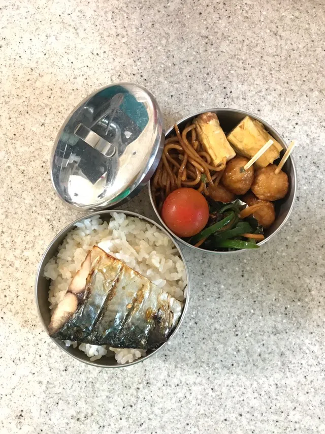 塩サバ弁当🍱
 #サッカー部弁当  #部活弁当  #高校生男子弁当  #弁当  #お弁当|ちっくんさん