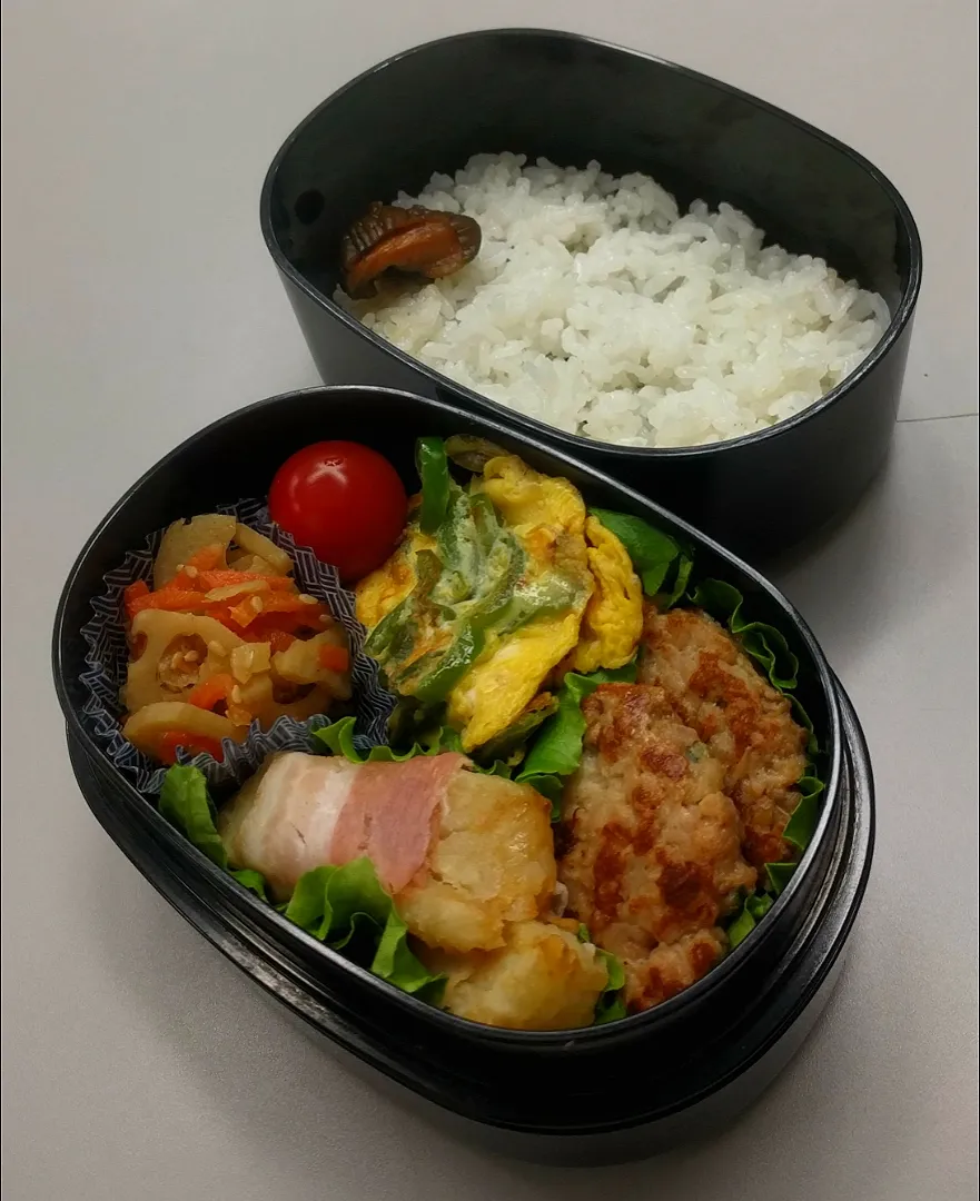 6月21日丿サラメシは鶏つくねぺったん焼弁当(^^)/|ニッパーさん