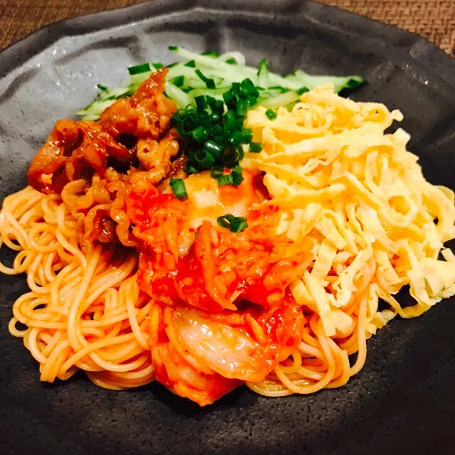 Snapdishの料理写真:そうめんDEビビン麺
#素麺
#ビビン麺|いちごさん