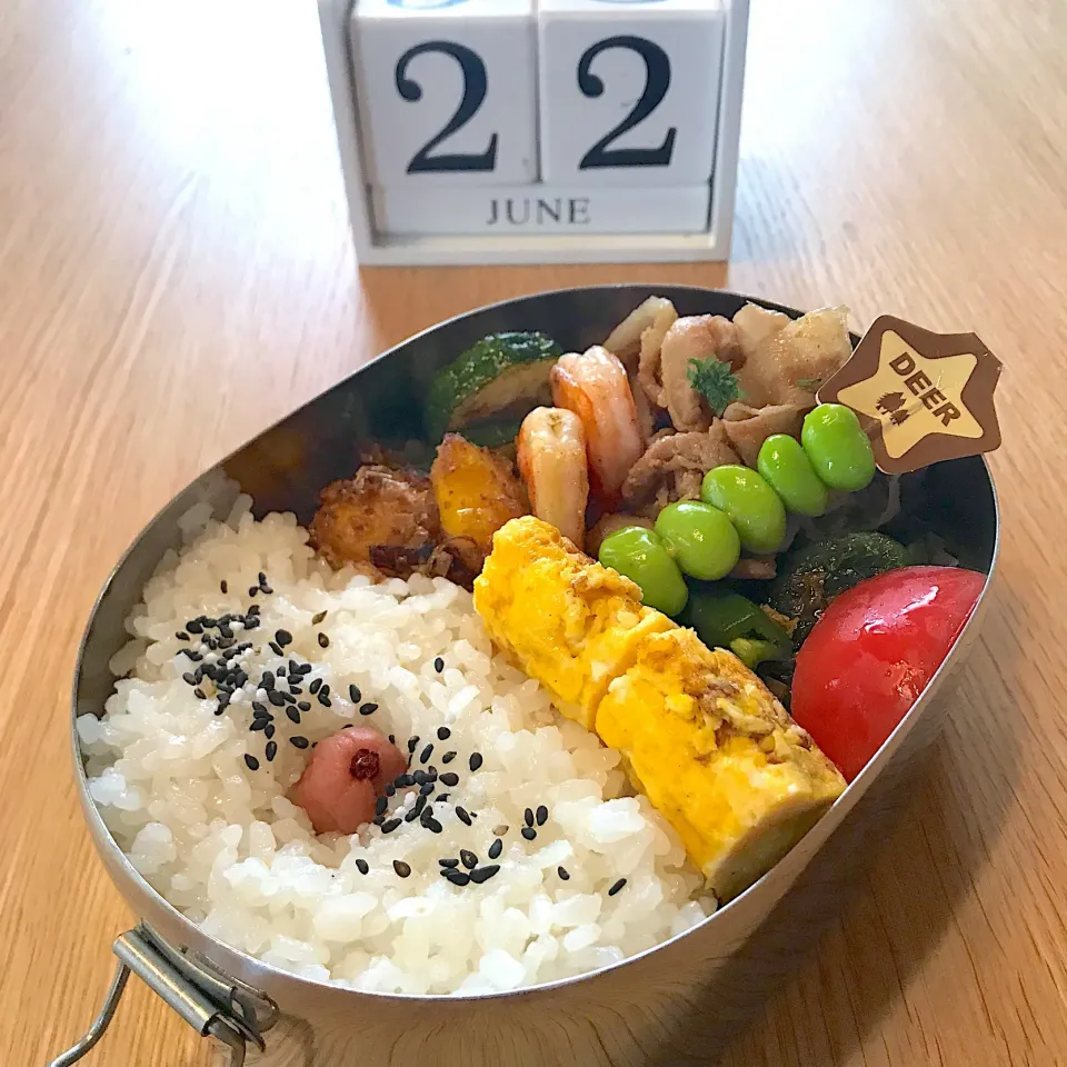 Snapdishの料理写真:#息子弁当  #塾弁当|さるばさん