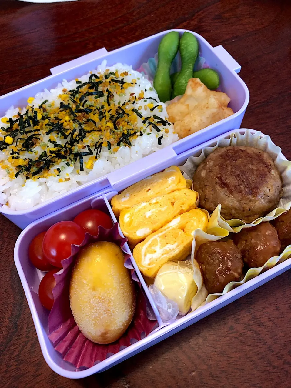 Snapdishの料理写真:娘よ部活ガンバレ弁当♡|Na_oさん