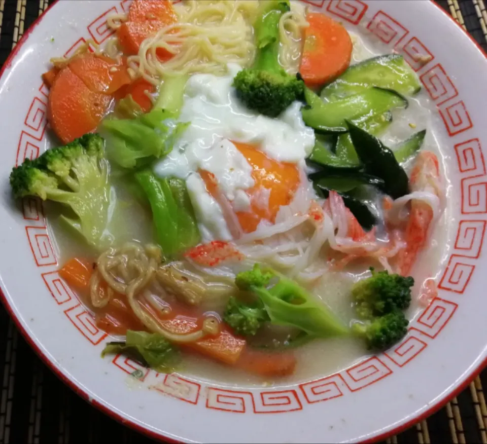 即席豚骨冷しラーメン|ペンギンさん