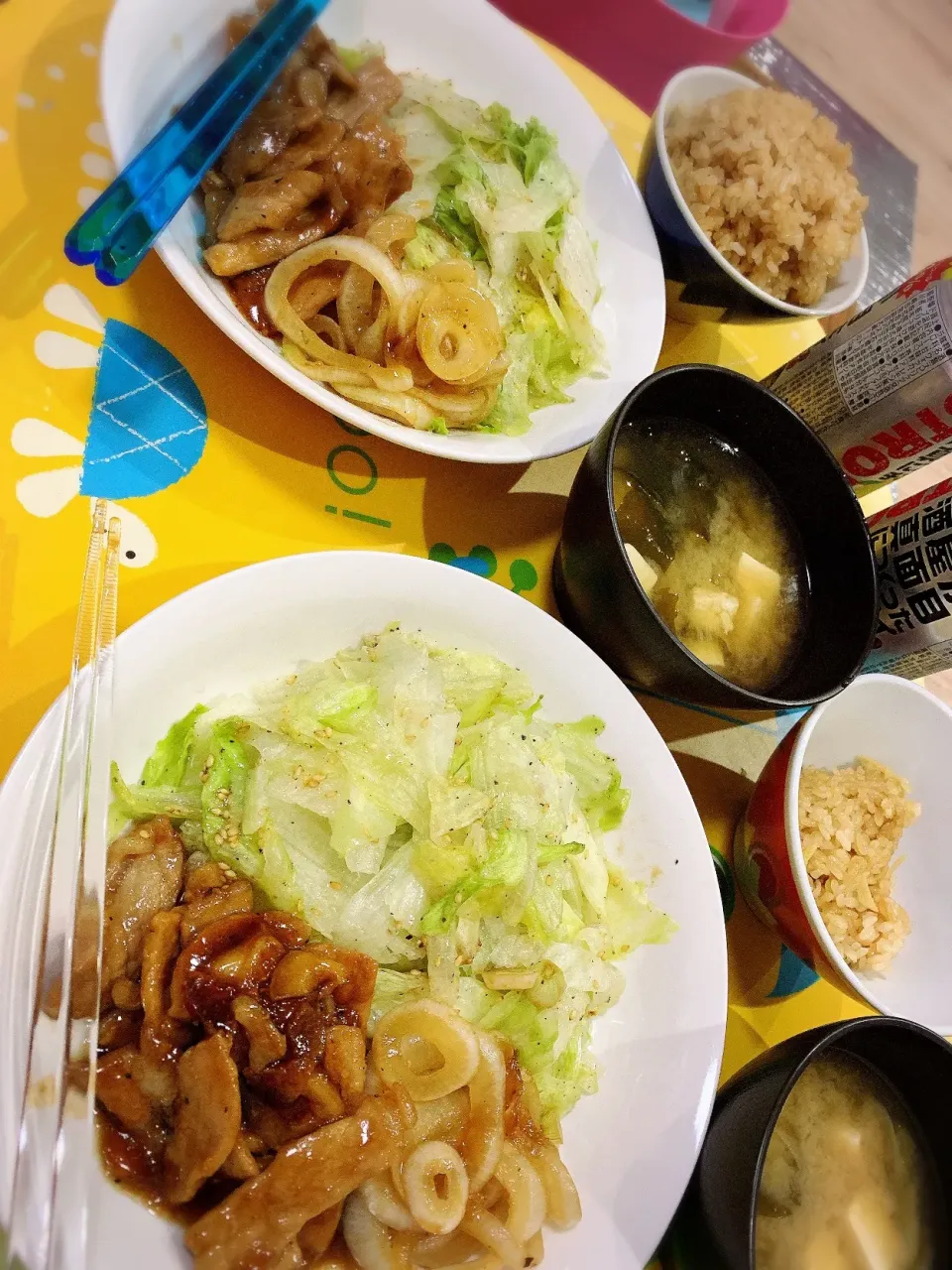 トンテキ、生姜の炊き込みご飯|たむさん