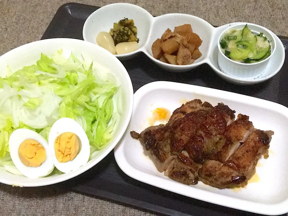 旦那ちゃん晩御飯🤗|ちゃびきゅさん