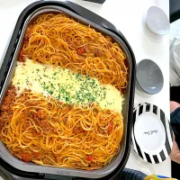 とろーりチーズのミートソーススパゲッティ|4児ままさん