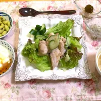 糖質を意識した夕食|arideriさん