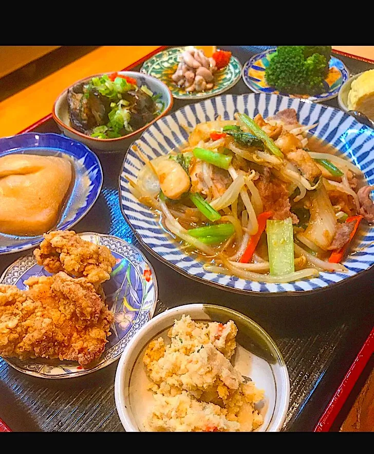 Snapdishの料理写真:いつかの野菜炒め定食😊|mika︎☺︎さん