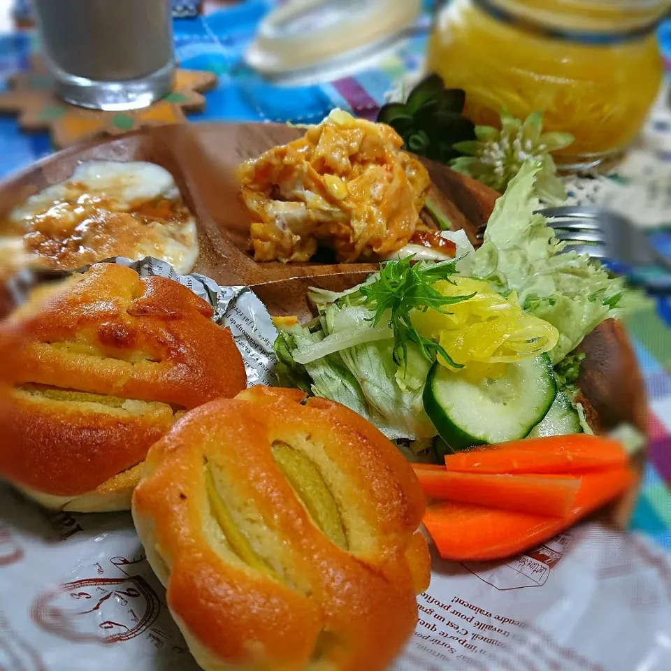 ぷらっとさんの料理 💕黄桃のプチケーキ❤️|とまと🍅さん