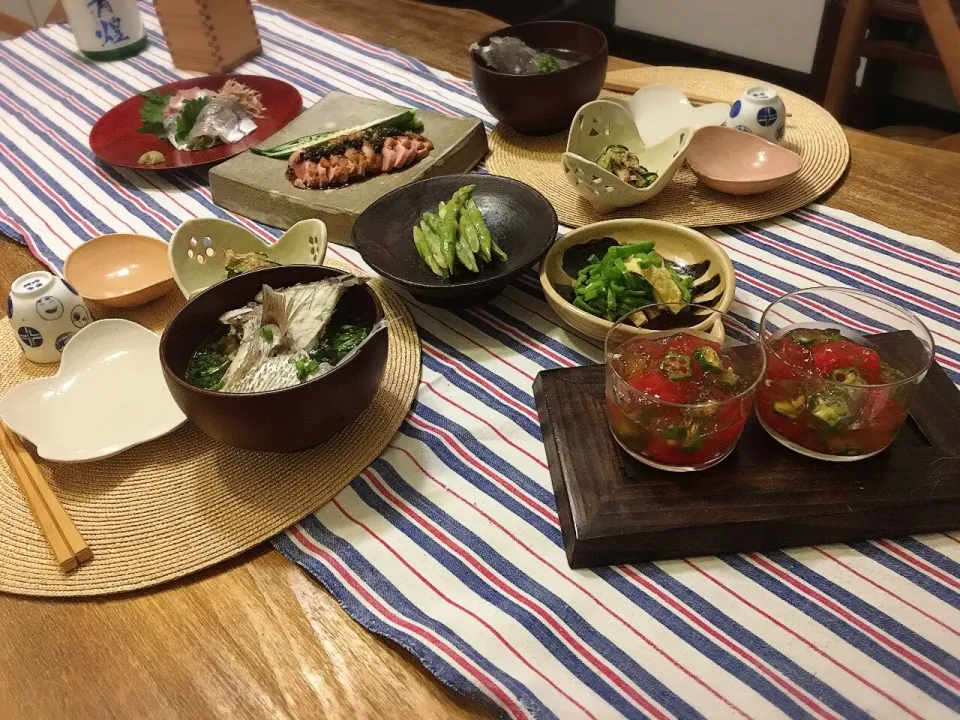 土曜日の旦那弁 #海外でも和食  #日本酒|ちびワビさん