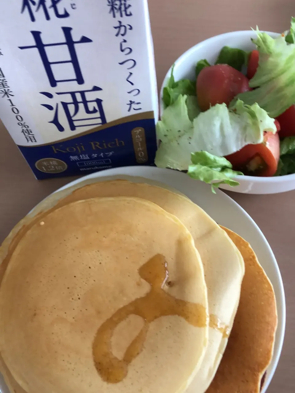 甘酒パンケーキ！|ごはんーさん