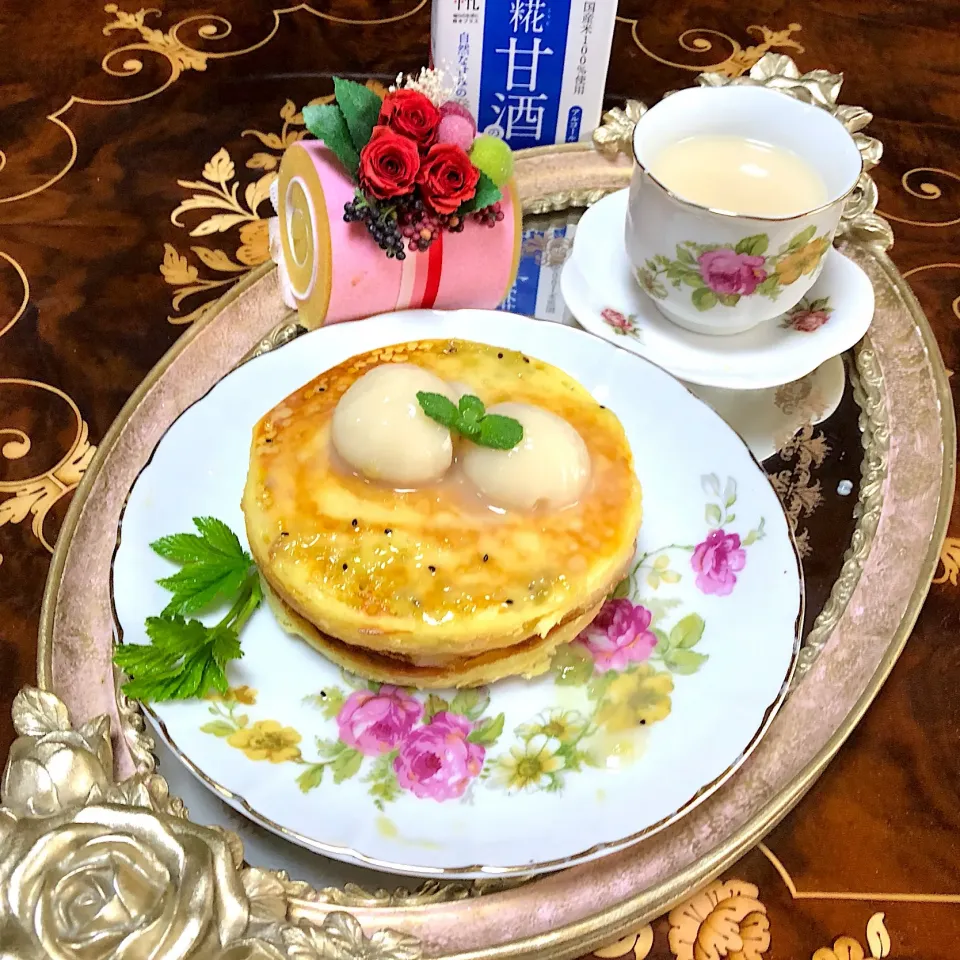 糀甘酒パンケーキ🥞糀甘酒ゼリーのせ|henryさん