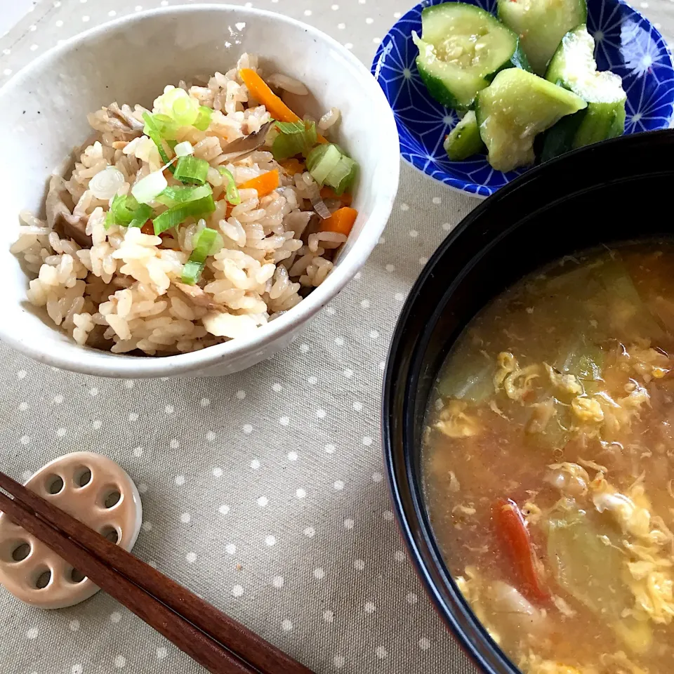 Snapdishの料理写真:お昼ごはん定食🍚|チィズママさん