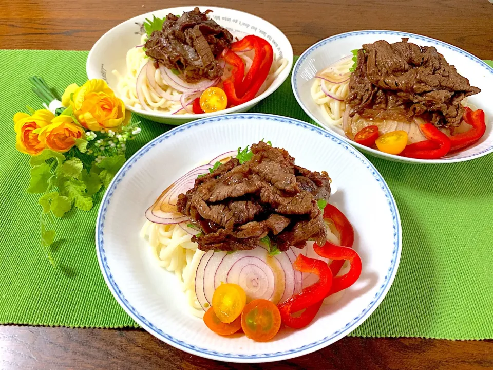 すき焼き冷やしうどん|チコさん