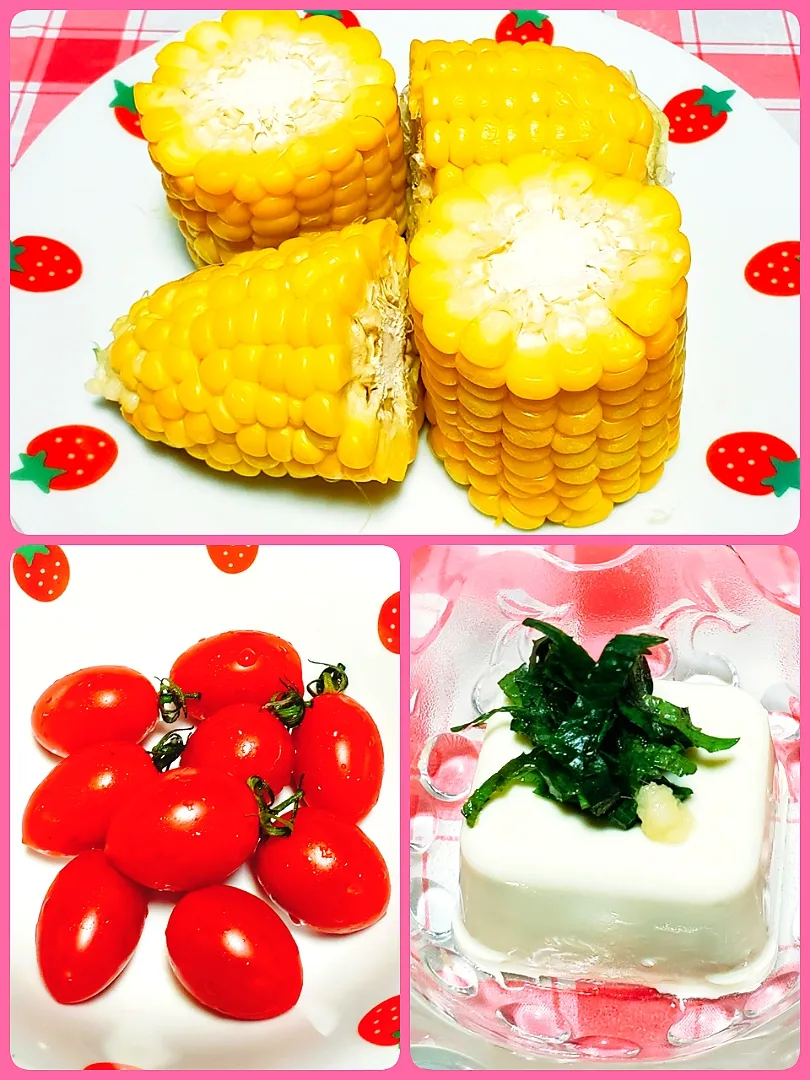 いつも食べてる❤️
とうもろこし🌽
アイコ🍅
枝豆豆腐|yukaringoさん