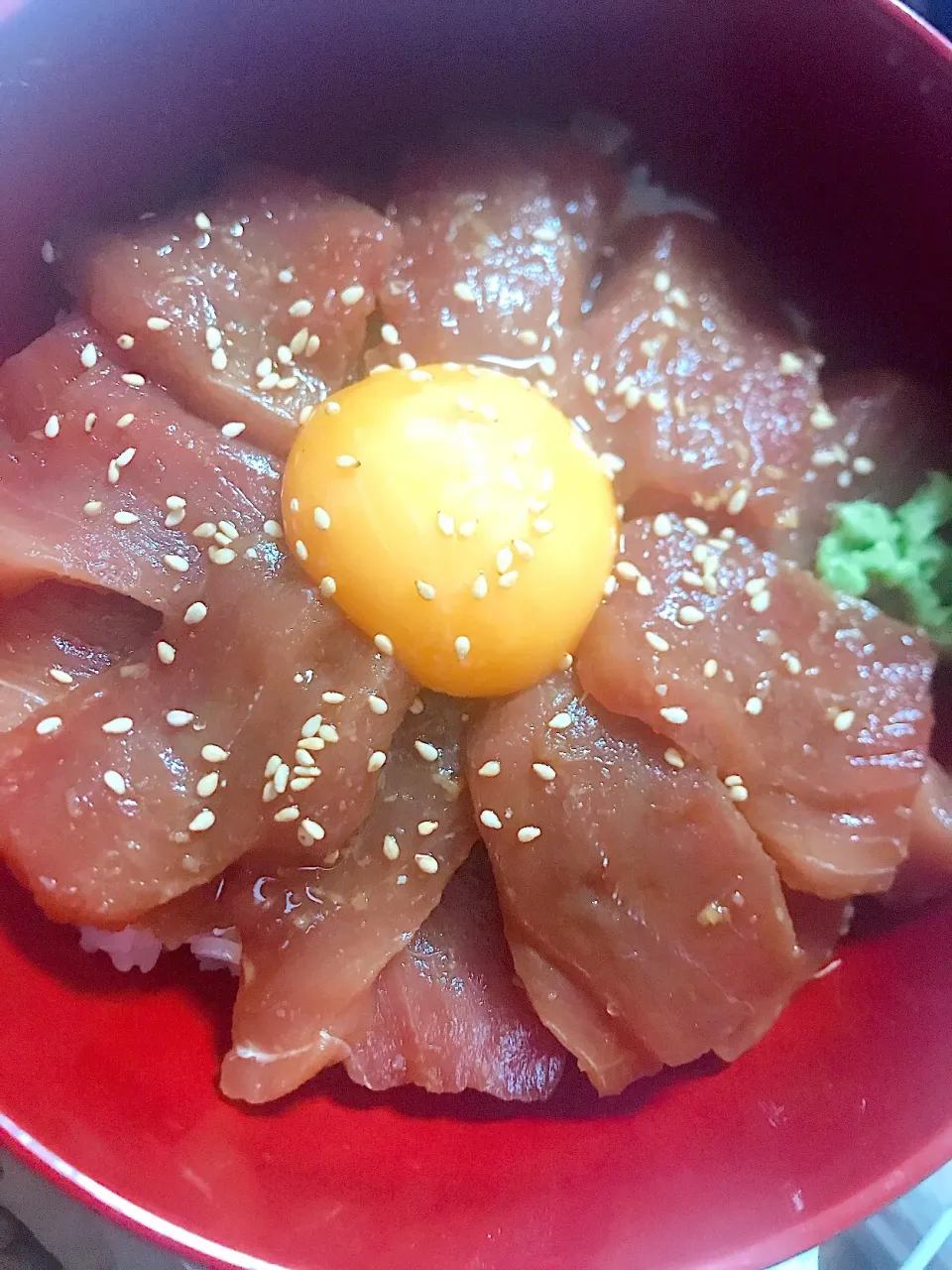 まぐろの漬け丼|ぺろさん