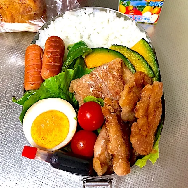 Snapdishの料理写真:高3男子のお弁当 豚竜田揚げ|チャコさん