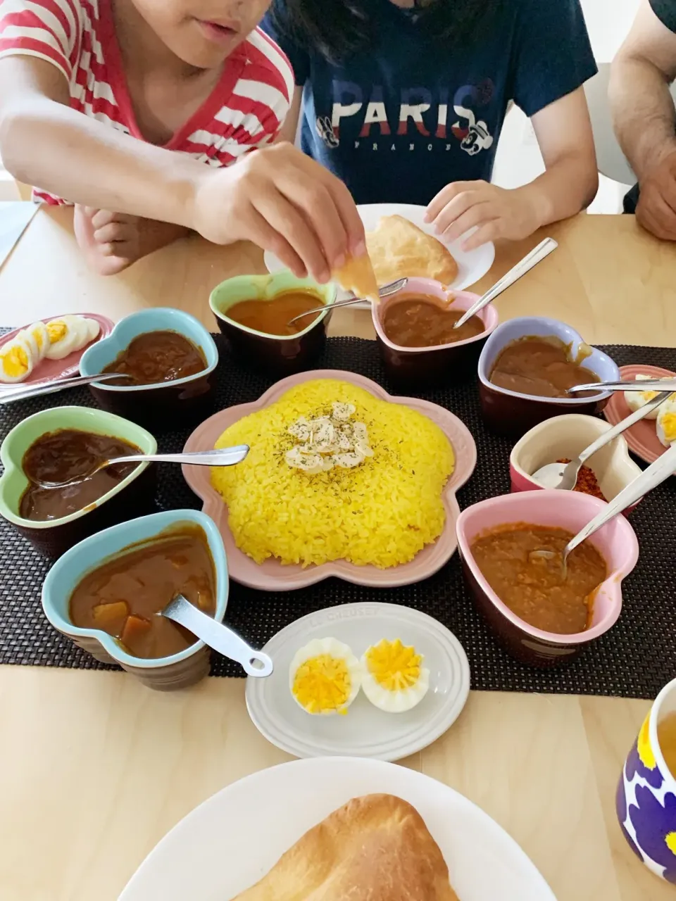 カレー食べ比べパーティー🍛|4姉弟ママさん