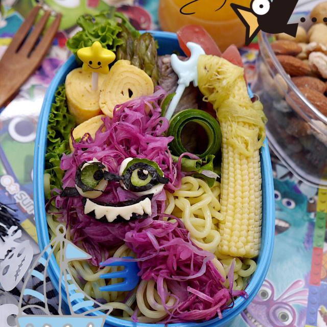 紫キャベツのマリネ 弁当 キャラ弁初心者 キャラ弁 簡単弁当 てづくりおべんと365 冷やし中華 大島愛子 Snapdish スナップディッシュ Id Xkh9ua