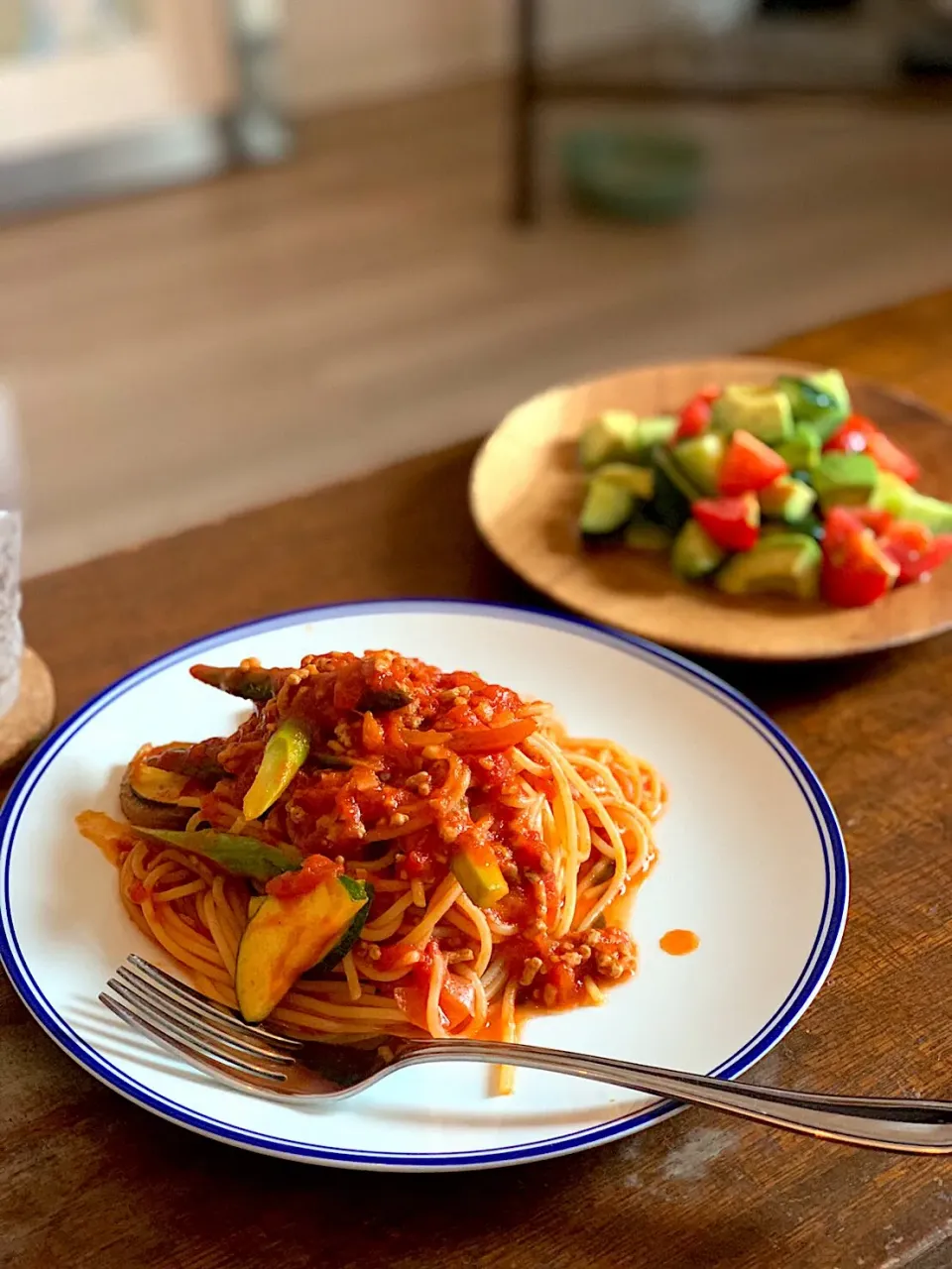 Snapdishの料理写真:夏野菜のミートソースパスタ|takosさん