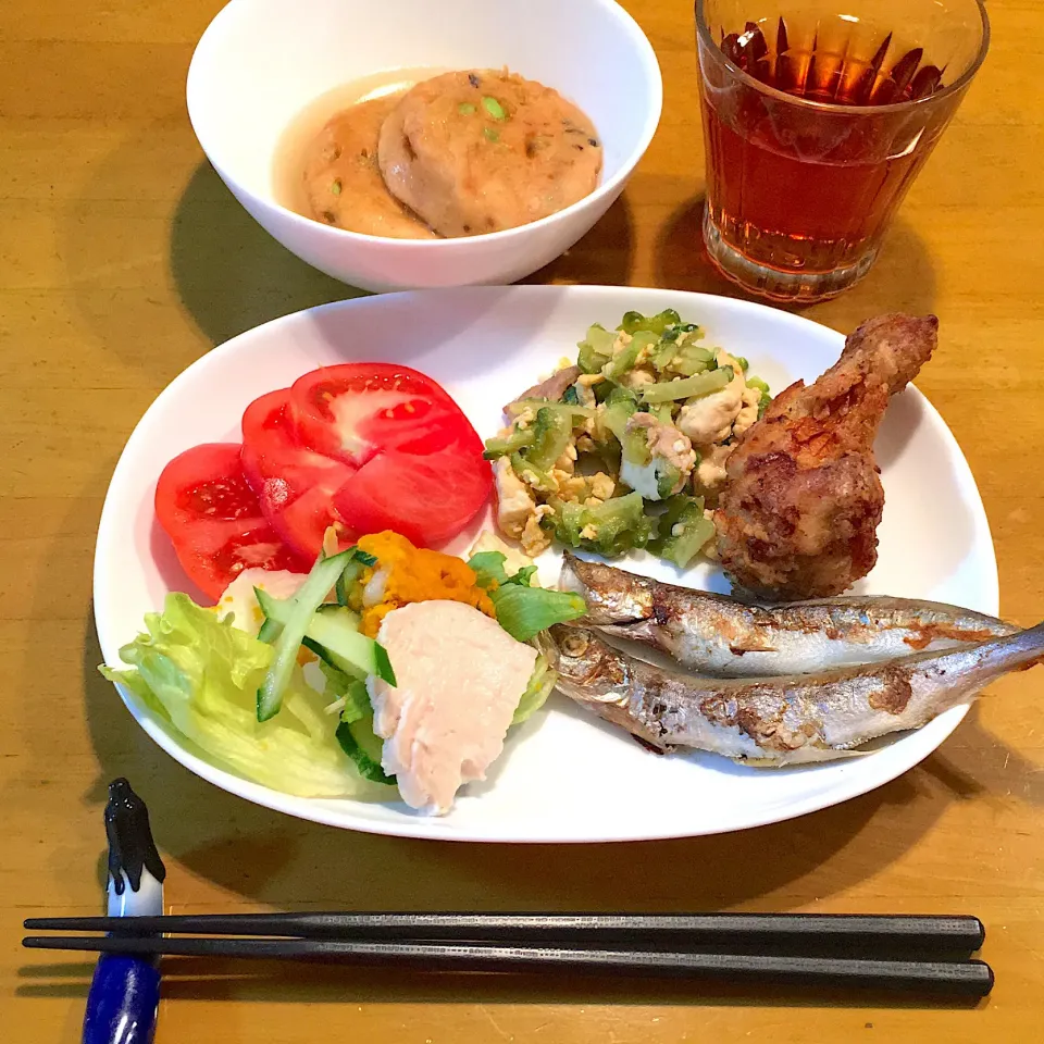 ちょっとヘルシー目なご飯🍴🤫|りりさん