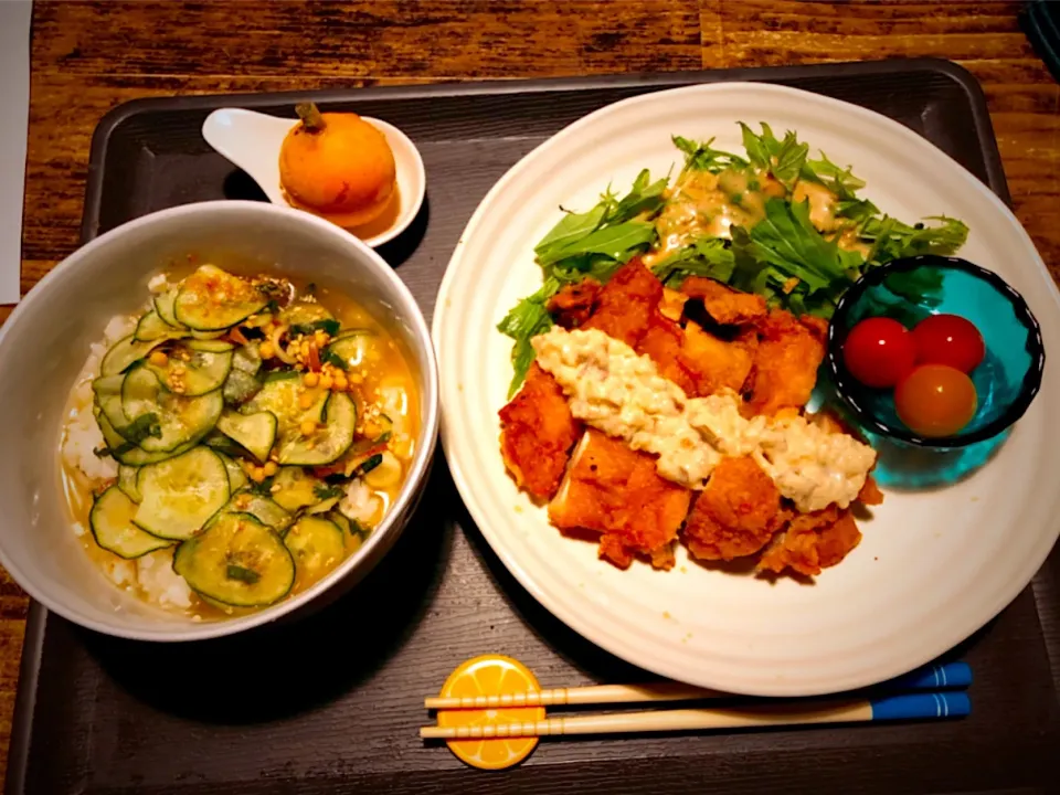 チキン南蛮定食～🎶|パンダ母さん🐼さん