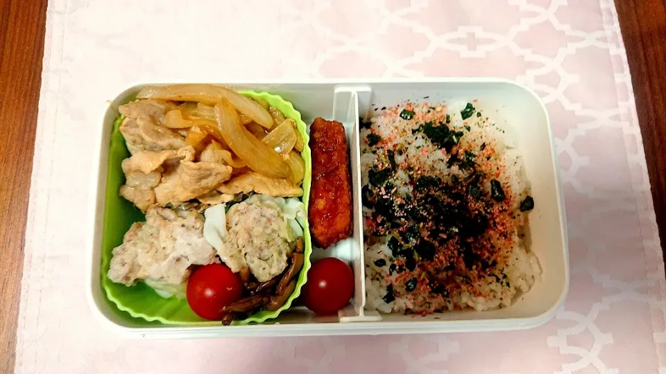 しょうが焼き🎵旦那さんお弁当🎵😊|かおるcitronさん