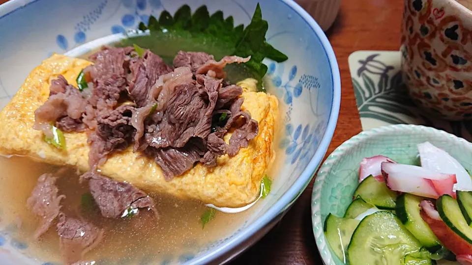 Snapdishの料理写真:肉だし巻き玉子～⤴️|ちかっちさん