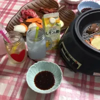 Snapdishの料理写真:#レモンの酢🍋&焼肉|Sachiyo Hatanoさん