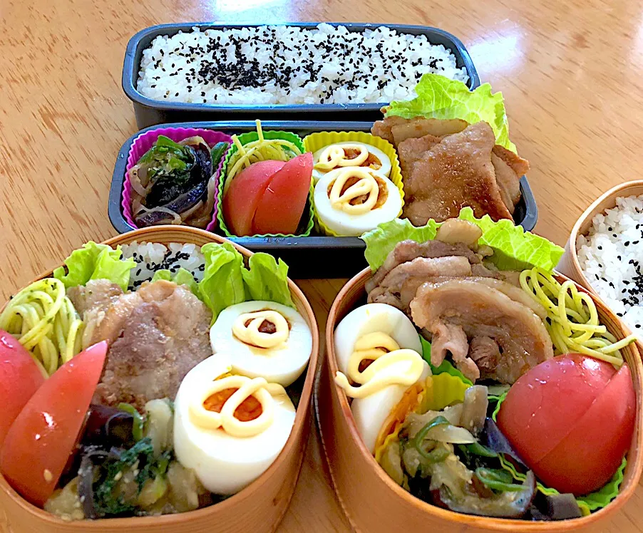 家族お弁当🍱( ﾉﾟ∀ﾟ)ﾉ💖|ふみぃさん