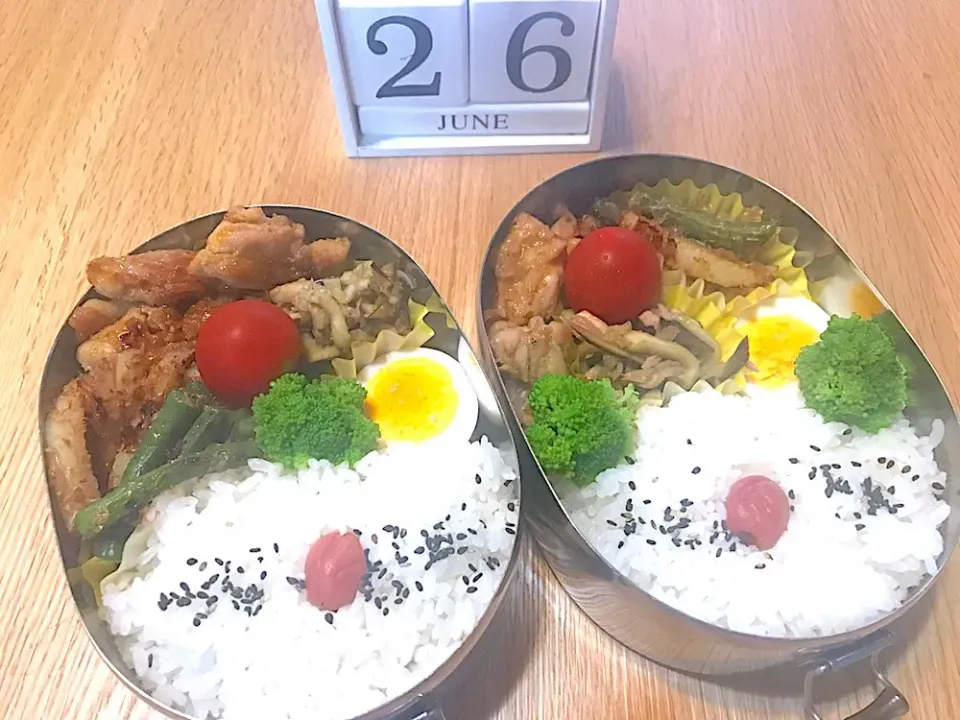 Snapdishの料理写真:#息子弁当  #旦那弁当|さるばさん