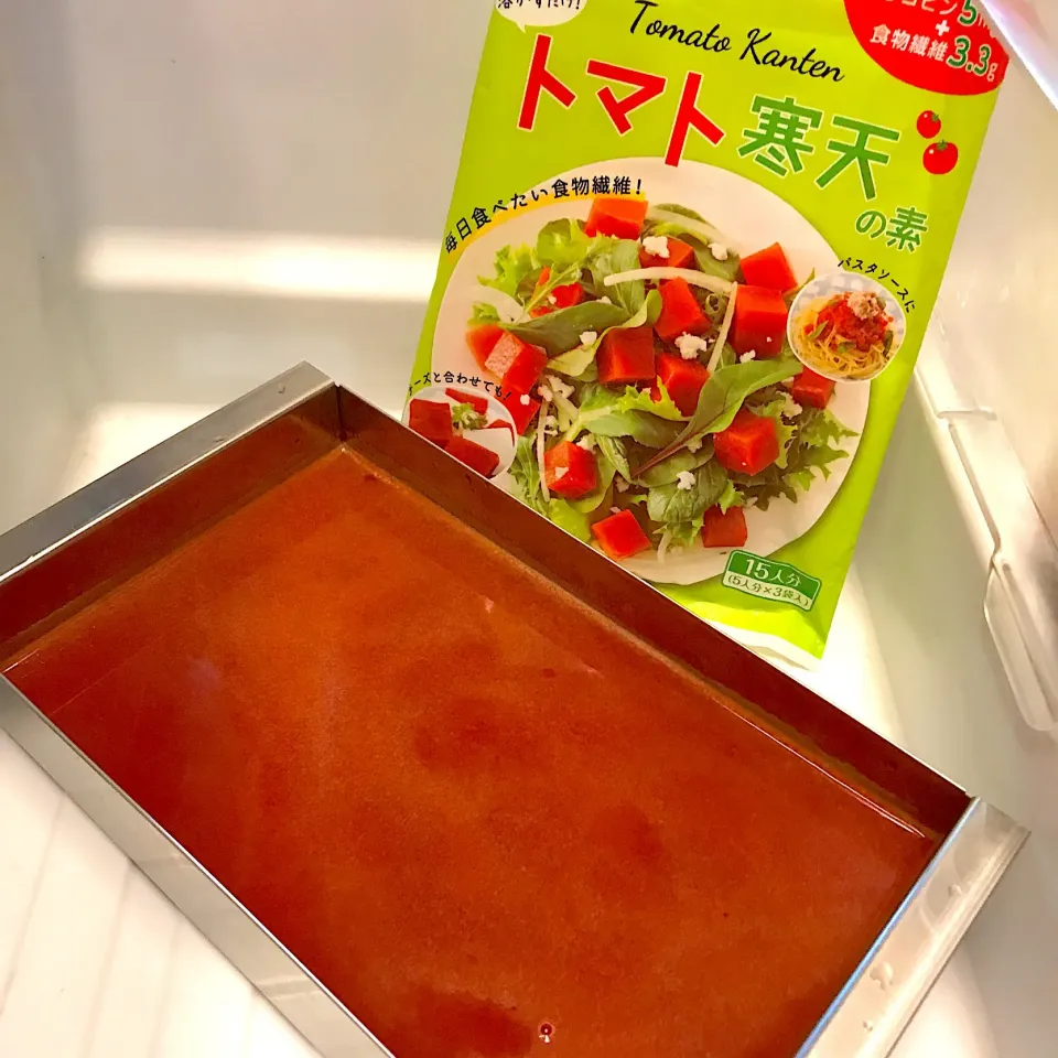 Snapdishの料理写真:トマト寒天ゼリー🍅|シュトママさん