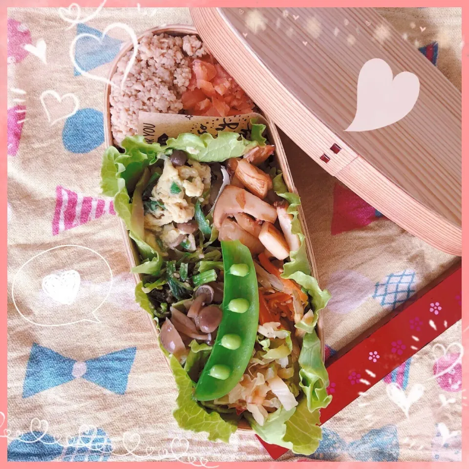 Snapdishの料理写真:６／２７ ｔｈｒ
２色ごはん弁当🍴|rinaronarさん