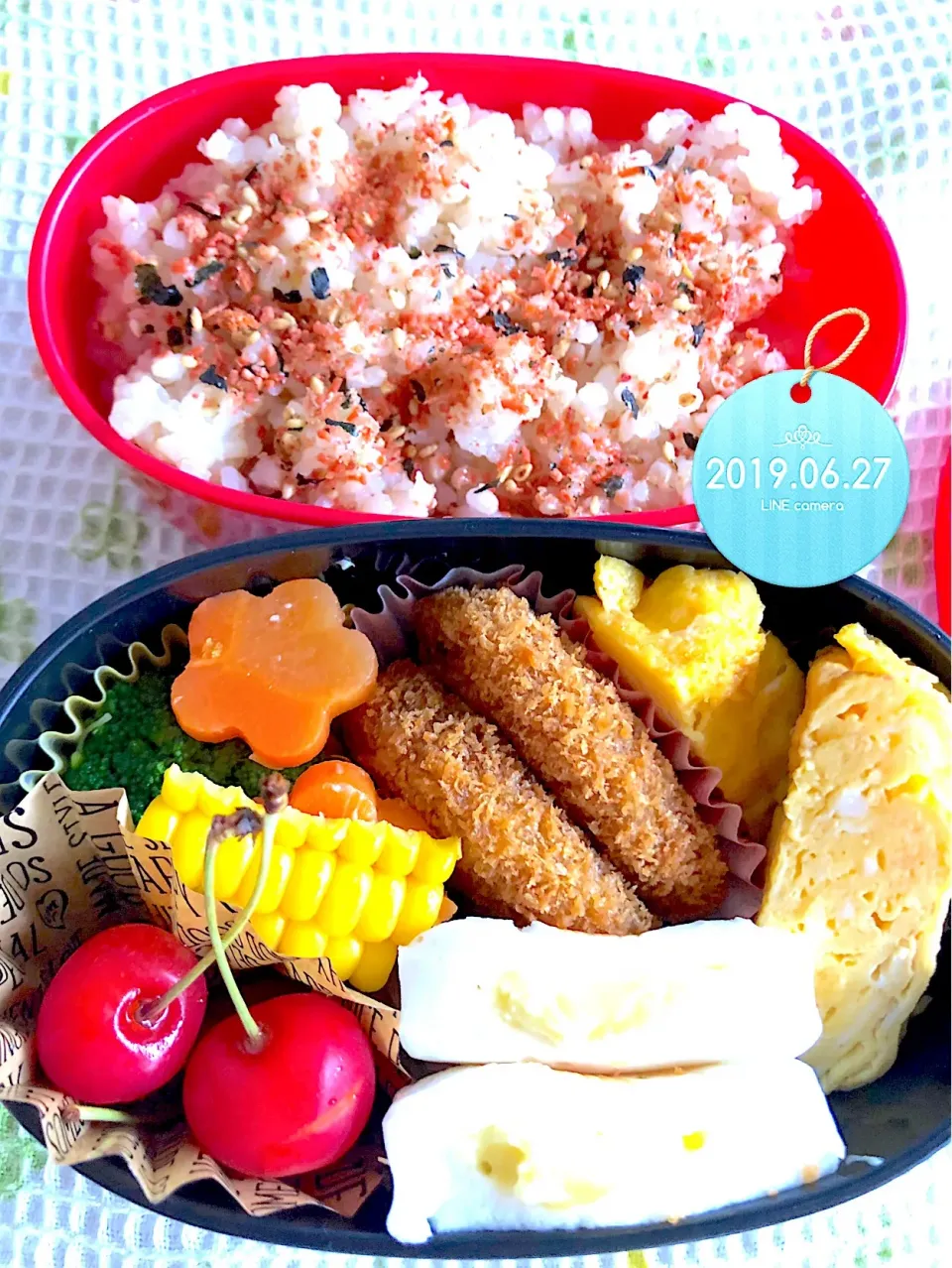 カレーコロッケ弁当 #jkお弁当|harutomomamaさん