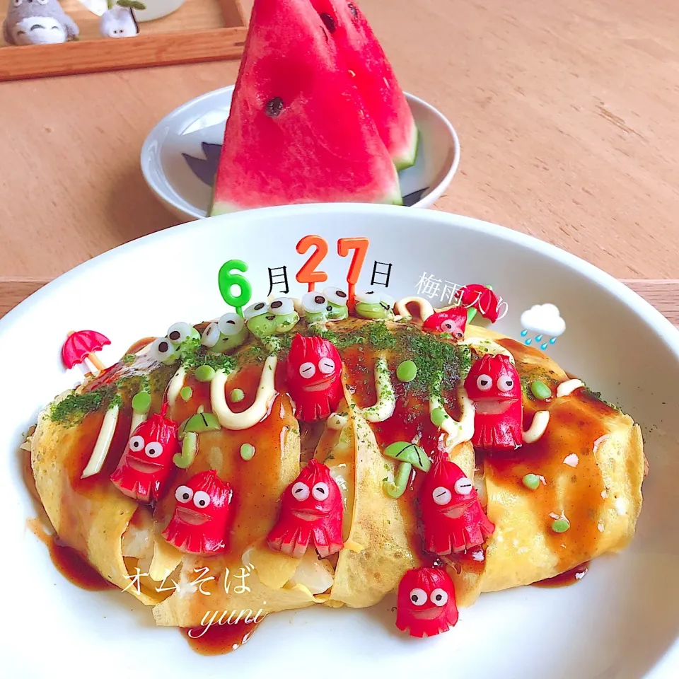 Snapdishの料理写真:お昼ごはんは オムそばーー😋|🌸yuni🌸さん