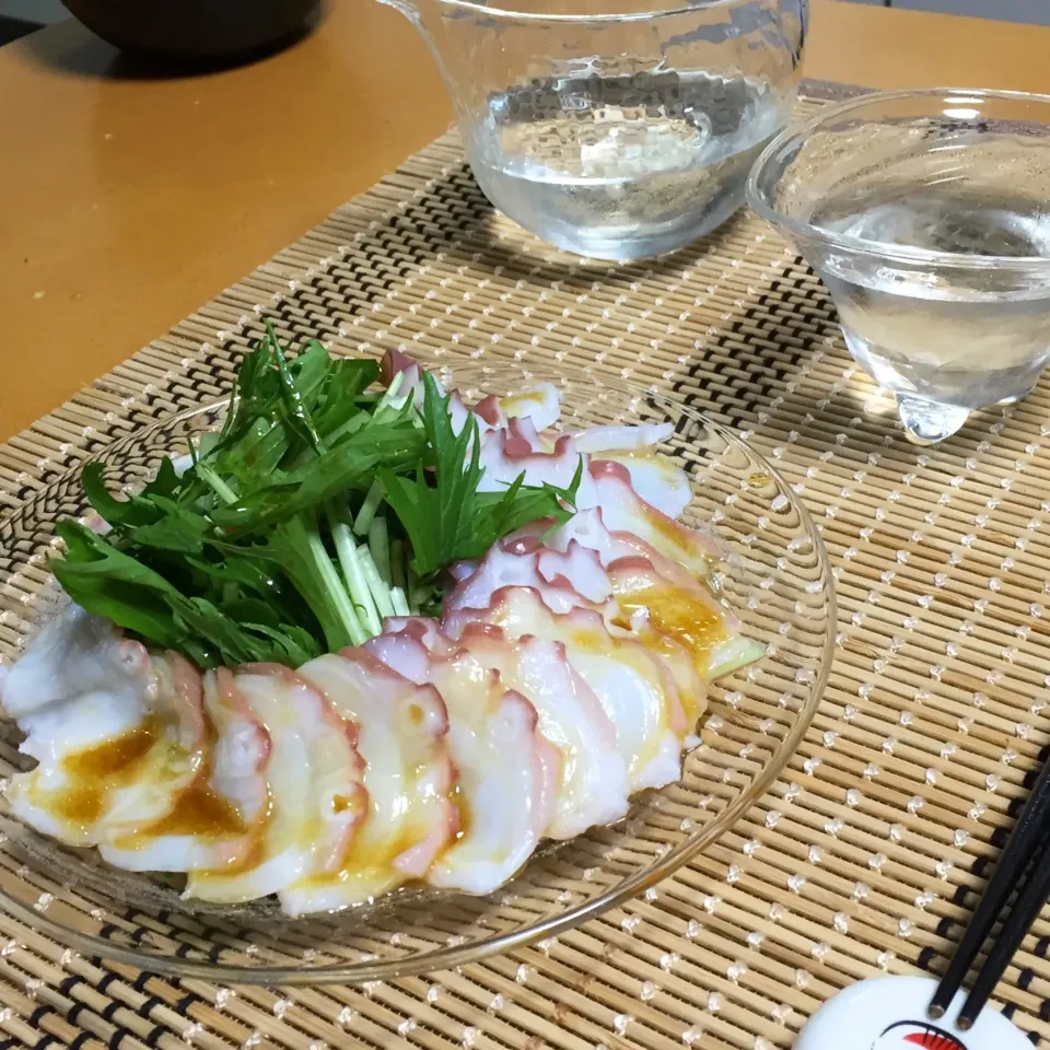 Snapdishの料理写真:タコのカルパッチョ!  (^-^)|Kei Satoさん