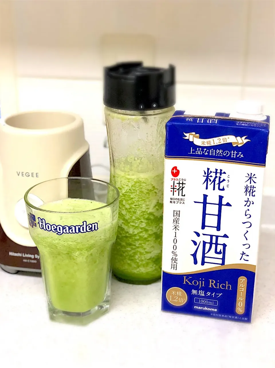 いつものスムージー🍌🍍🥒🥬🍎|ばんさん