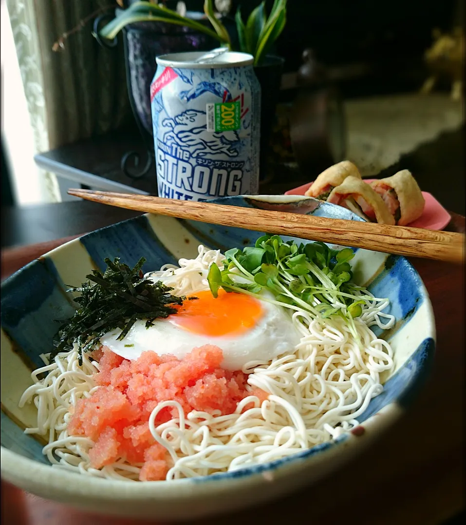 明太温玉豆腐そうめん|まりおさん