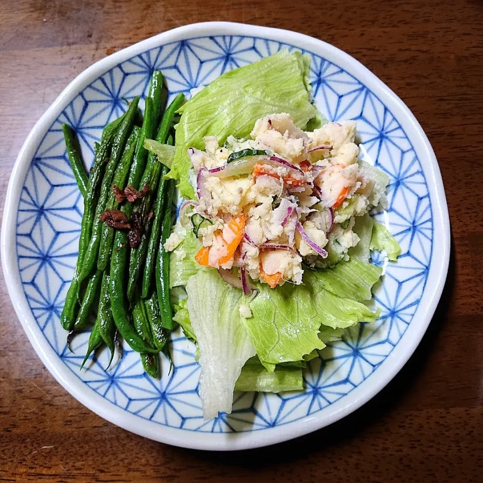 ポテトサラダと
いんげん アンチョビと
炒めてみました😊
   旨し✨|miimiさん