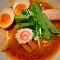 Snapdishの料理写真:本町 #まろ亭 #カリー麺 #煮卵トッピング